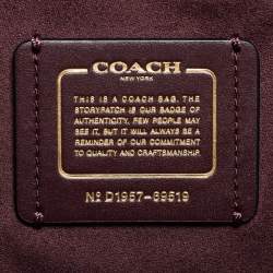 مملوكة مسبقًا Coach Black Leather Parker Top Handle Bag