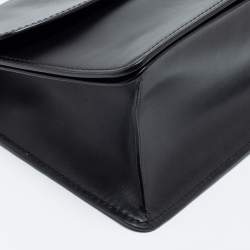 مملوكة مسبقًا Coach Black Leather Parker Top Handle Bag