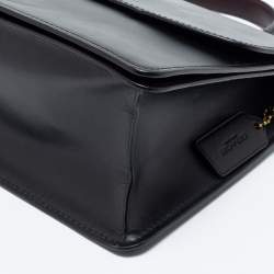 مملوكة مسبقًا Coach Black Leather Parker Top Handle Bag