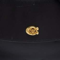 مملوكة مسبقًا Coach Black Leather Parker Top Handle Bag