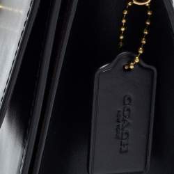 مملوكة مسبقًا Coach Black Leather Parker Top Handle Bag