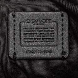 Coach Black/Brown Signature Coated Canvas and Leather Belt Bag