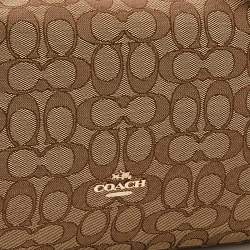 Pre Owned Coach Beige Signature Canvas Convertible Celeste Hobo