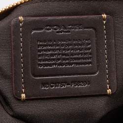 Pre Owned Coach Beige Signature Canvas Convertible Celeste Hobo