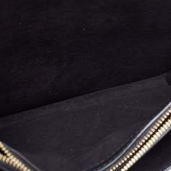 Pre Owned Coach Black/Brown Signature Coated Canvas And Leather Klare Crossbody Bag