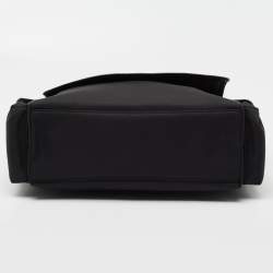Coach Black Canvas And Leather Messenger Bag