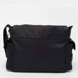 Coach Black Canvas And Leather Messenger Bag