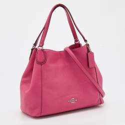 Pre Owned حقيبة كتف كوتش ايدي جلد أسود