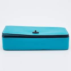Pre Owned Coach Turquoise Leather Legacy Penny Crossbody Bag