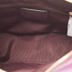 Pre Owned Coach Magenta Leather Jules Hobo