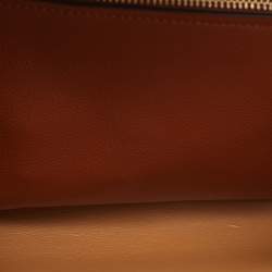 Pre Owned Coach Tri Color Leather Hadley Hobo