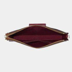 Coach Tan Signature Coated Canvas and Leather Poppy Crossbody Bag with Card Case