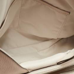 Pre Owned Coach Off White Leather Bandana Rivets Edie 31 Shoulder Bag  