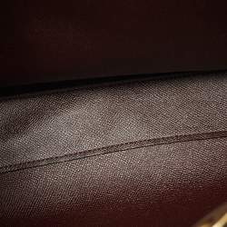 Pre Owned Coach Navy Blue Leather Willow Tote