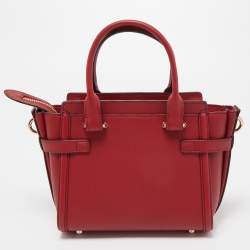 Pre Owned Coach Red Leather Swagger 20 Tote
