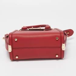 Pre Owned Coach Red Leather Swagger 20 Tote
