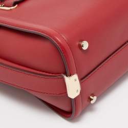 Pre Owned Coach Red Leather Swagger 20 Tote