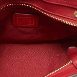 Pre Owned Coach Red Leather Swagger 20 Tote