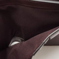 Pre Owned Coach Burgundy Leather Tabby Compact Wallet 