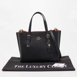 مملوكة مسبقًا Coach Black Leather Mollie 25 Tote