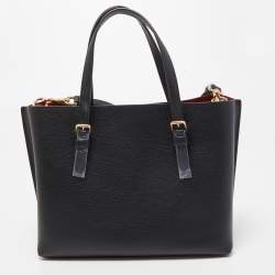 مملوكة مسبقًا Coach Black Leather Mollie 25 Tote