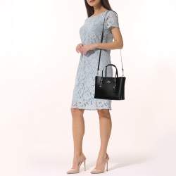 مملوكة مسبقًا Coach Black Leather Mollie 25 Tote