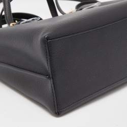 مملوكة مسبقًا Coach Black Leather Mollie 25 Tote