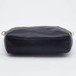 Pre Owned Coach Black Leather Small Kelsey Satchel