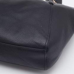 Pre Owned Coach Black Leather Small Kelsey Satchel