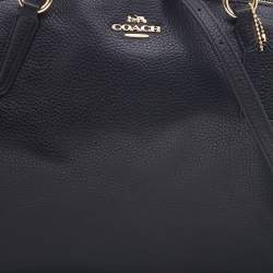 Pre Owned Coach Black Leather Small Kelsey Satchel