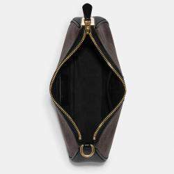 Coach Brown Canvas and Leather Teri Shoulder Bag