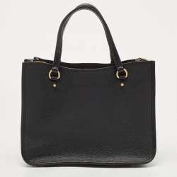 Pre Owned Coach Black Leather Tyler Carryall Tote