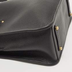 Pre Owned Coach Black Leather Tyler Carryall Tote