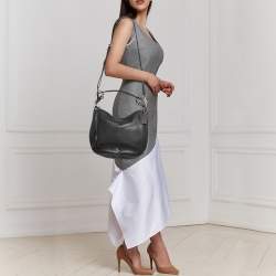 Pre Owned Coach Black Leather Sutton Hobo