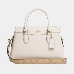 Lane leather handbag Coach Beige in Leather - 35672649