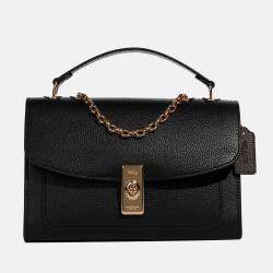Pre Owned Coach Black - Leather - Crossbody Shoulder Bag
