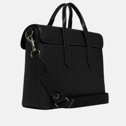Pre Owned Coach Black - Leather - Portfolio Brief Bag