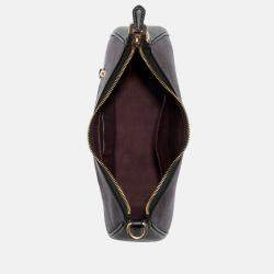 Coach Brown & Black - Signature Coated Canvas and Leather - Hobo Shoulder Bag
