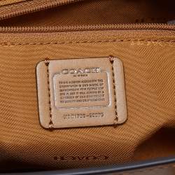Coach Tan Leather and Suede Swagger 27 Carryall Satchel