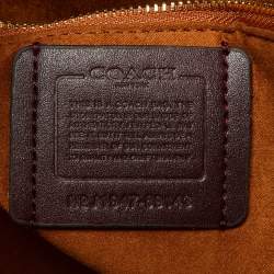 Coach Beige Horse/Carriage Print Coated Canvas and Leather Field Tote
