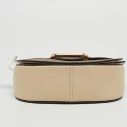 Pre Owned Coach Multicolor Signature Coated Canvas and Leather Georgie Saddle Bag