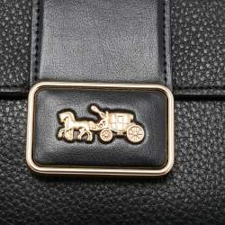 Pre Owned Coach Black Leather Grace Shoulder Bag