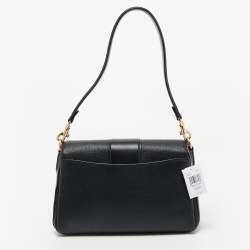 Pre Owned Coach Black Leather Grace Shoulder Bag