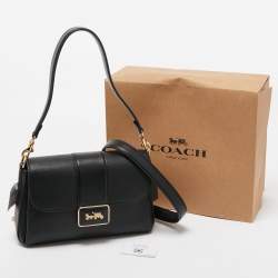 Pre Owned Coach Black Leather Grace Shoulder Bag