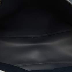 Coach Blue Leather Central Zip Shopper Tote