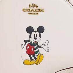 Coach Disney X Cream Leather Canteen Crossbody Bag