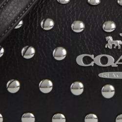 Pre Owned Coach Black Leather Charlotte Shoulder Bag