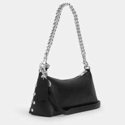 Pre Owned Coach Black Leather Charlotte Shoulder Bag