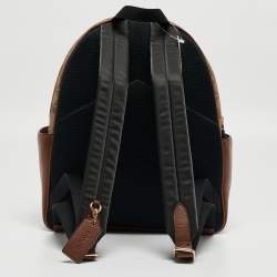 Coach Brown/Beige Signature Coated Canvas and Leather Court Backpack