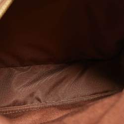 Coach Brown/Beige Signature Coated Canvas and Leather Court Backpack